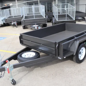 8×5 tandem trailer | heavy duty | full checkerplate | high sides
