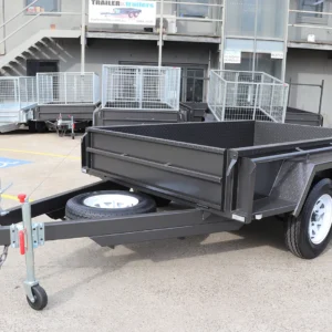 8×5 tandem trailer | heavy duty | full checkerplate | high sides