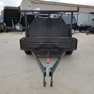8×5 heavy duty tandem tradesman trailer | 2000 kg gvm – 750mm toolbox top | tradie top trailers for sale