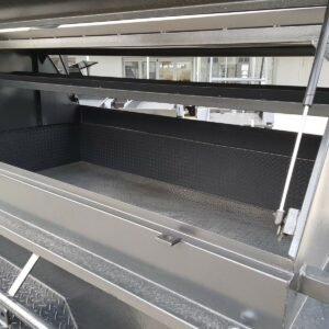 8×5 heavy duty tandem tradesman trailer | 2000 kg gvm – 750mm toolbox top | tradie top trailers for sale