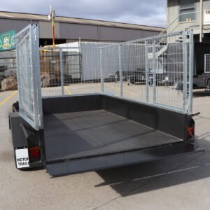 8×5 commercial heavy duty single axle cage trailer | 3 ft (900mm) cage | for sale melbourne