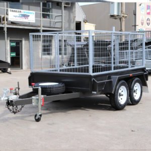10×5 standard duty tandem box 3 ft cage trailer for sale in melbourne