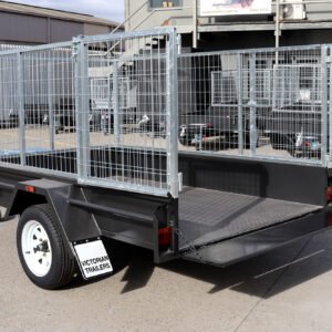 8×5 commercial heavy duty single axle cage trailer | 3 ft (900mm) cage | for sale melbourne