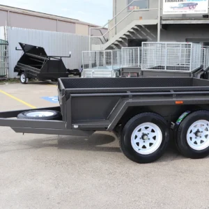 8×5 tandem trailer | heavy duty | full checkerplate | high sides
