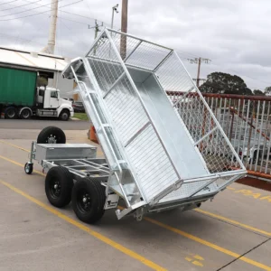 8×5 heavy duty galvanised hydraulic tipper cage trailer for sale | 2ft cage3500 kg gvm