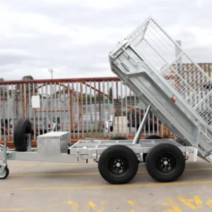 8×5 heavy duty galvanised hydraulic tipper cage trailer for sale | 2ft cage3500 kg gvm