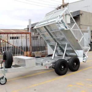 8×5 heavy duty galvanised hydraulic tipper cage trailer for sale | 2ft cage3500 kg gvm