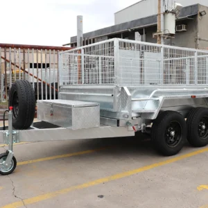 8×5 heavy duty galvanised hydraulic tipper cage trailer for sale | 2ft cage3500 kg gvm