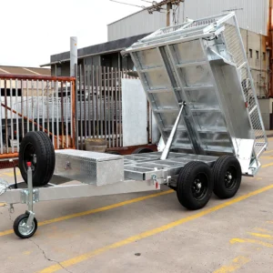 8×5 heavy duty galvanised hydraulic tipper cage trailer for sale | 2ft cage3500 kg gvm