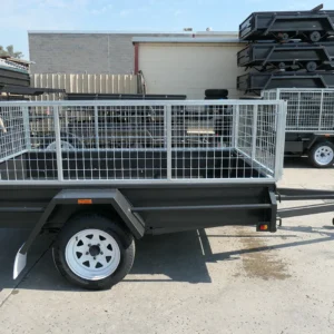 8×5 golf buggy manual tipper trailer with 2ft cage for sale melbourne victoria