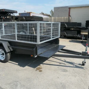 8×5 golf buggy manual tipper trailer with 2ft cage for sale melbourne victoria