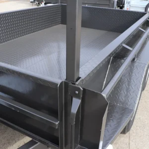 8×5 tandem trailer | heavy duty | full checkerplate | ladder racks | high sides