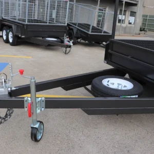 8×5 tandem trailer | heavy duty | full checkerplate | ladder racks | high sides