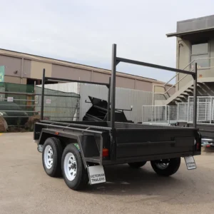 8×5 tandem trailer | heavy duty | full checkerplate | ladder racks | high sides