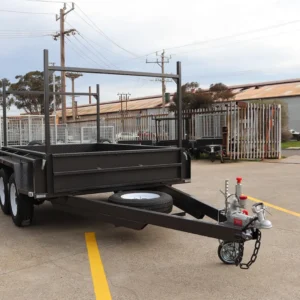 8×5 tandem trailer | heavy duty | full checkerplate | ladder racks | high sides