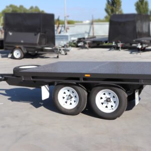 8×5 domestic duty tandem axle flat top trailer for sale