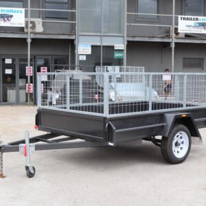 8×5 commercial heavy duty single axle cage trailer | 2 ft (600mm) cage | for sale melbourne