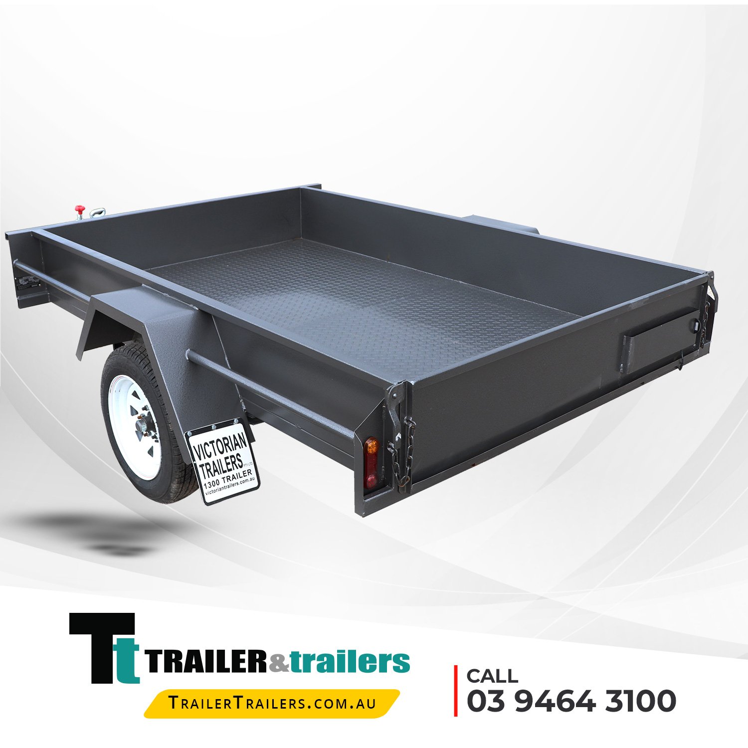 8×5 single axle medium duty | checkerplate floor | fixed front box trailer for sale 8×5 single axle medium duty | checkerplate floor | fixed front box trailer for sale