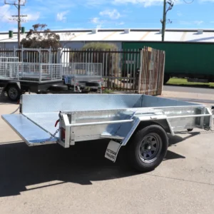 8×5 galvanised manual tipper box trailer | heavy duty single axle | box trailer for sale