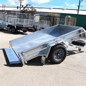 8×5 galvanised manual tipper box trailer | heavy duty single axle | box trailer for sale