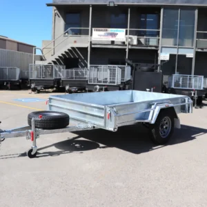8×5 galvanised manual tipper box trailer | heavy duty single axle | box trailer for sale