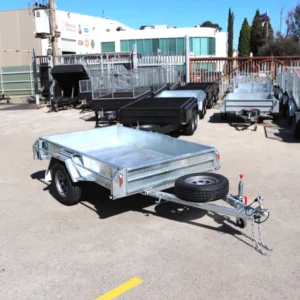 8×5 galvanised manual tipper box trailer | heavy duty single axle | box trailer for sale