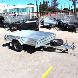 8×5 galvanised manual tipper box trailer | heavy duty single axle | box trailer for sale