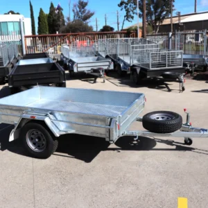 8×5 galvanised manual tipper box trailer | heavy duty single axle | box trailer for sale