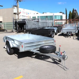 8×5 galvanised manual tipper box trailer | heavy duty single axle | box trailer for sale