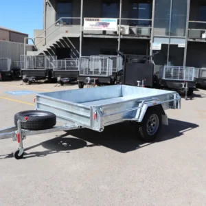 8×5 galvanised manual tipper box trailer | heavy duty single axle | box trailer for sale
