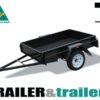 8×5 Single Axle Domestic Heavy Duty | Checkerplate Floor | Drop Front import placeholder for 3082