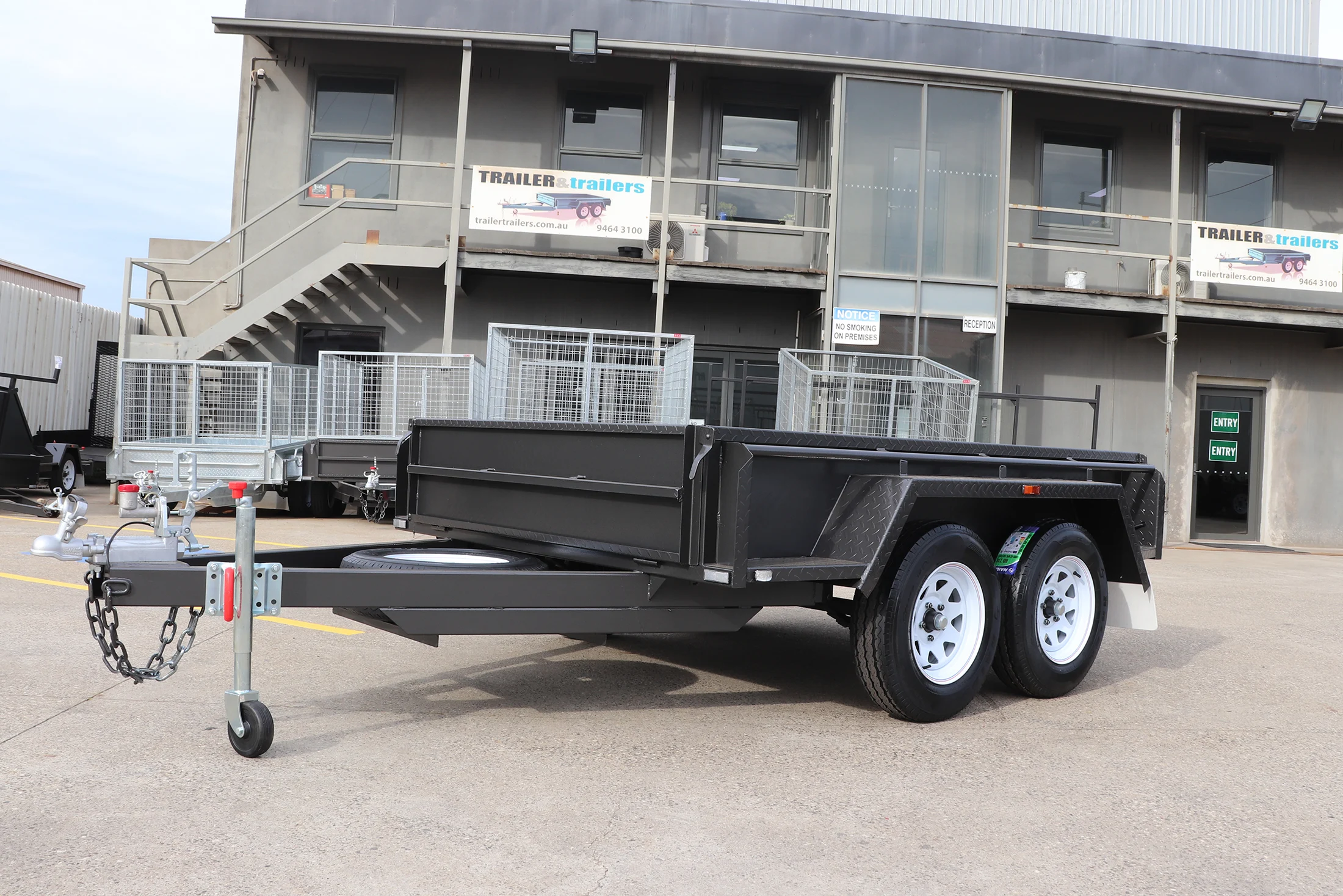 8×5 tandem trailer | heavy duty | full checkerplate | high sides 8×5 tandem trailer | heavy duty | full checkerplate | high sides