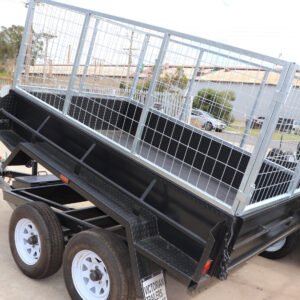 8×5 heavy duty hydraulic tipper box trailer for sale | high sides | 3ft cage – melbourne victoria