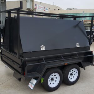8×5 heavy duty tandem tradesman trailer | 2000kg gvm | 900mm toolbox top | tradie top trailers for sale
