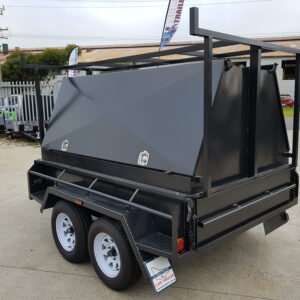8×5 heavy duty tandem tradesman trailer | 2000kg gvm | 900mm toolbox top | tradie top trailers for sale