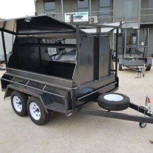 8×5 heavy duty tandem tradesman trailer | 2000kg gvm | 900mm toolbox top | tradie top trailers for sale