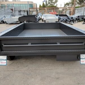 9×5 tandem axle deluxe heavy duty box trailer – full checker plate – box trailer for sale melbourne