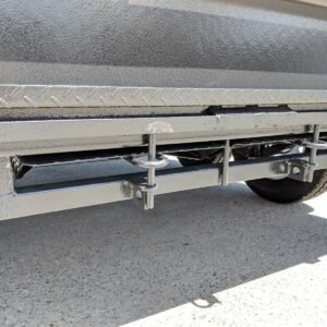 8×5 heavy duty trailer with 3 ft cage and 7ft slide under ramps for sale melbourne