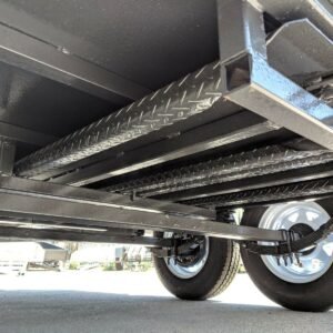 8×5 heavy duty trailer with 3 ft cage and 7ft slide under ramps for sale melbourne