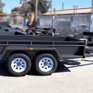 9×5 tandem trailer | heavy duty trailer | full checkerplate | high sides | box trailer for sale melbourne