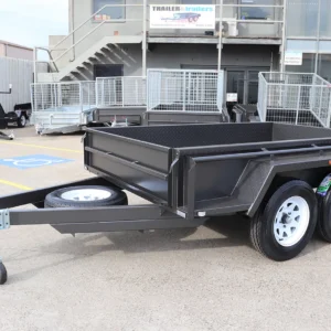 8×5 tandem trailer | heavy duty | full checkerplate | high sides