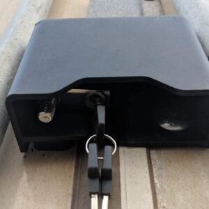 shipping container universal bolt on lock box