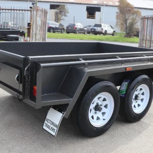 8×5 tandem trailer | heavy duty | full checkerplate | high sides