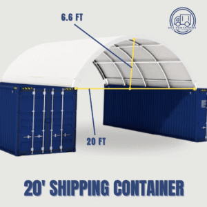 shipping container canopy roof shelter