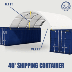 shipping container canopy roof shelter