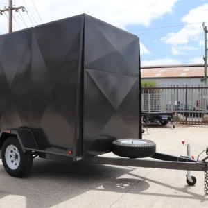 7×5 single axle 6ft high fully enclosed van / cargo trailer for sale