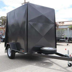 7×5 single axle 6ft high fully enclosed van / cargo trailer for sale