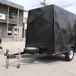 7×5 single axle 6ft high fully enclosed van / cargo trailer for sale
