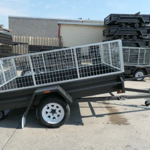 8×5 golf buggy manual tipper trailer with 2ft cage for sale melbourne victoria