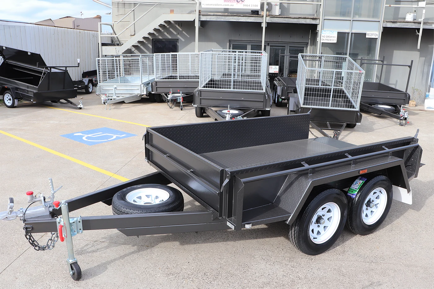 8×5 tandem trailer | heavy duty | full checkerplate | high sides 8×5 tandem trailer | heavy duty | full checkerplate | high sides